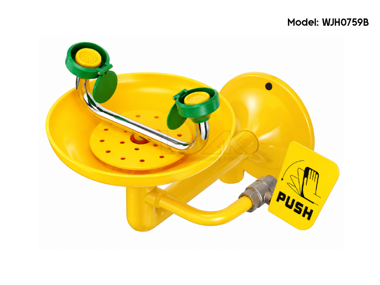 Hình ảnh thực tế bồn rửa mắt khẩn cấp treo tường WJH0759B
