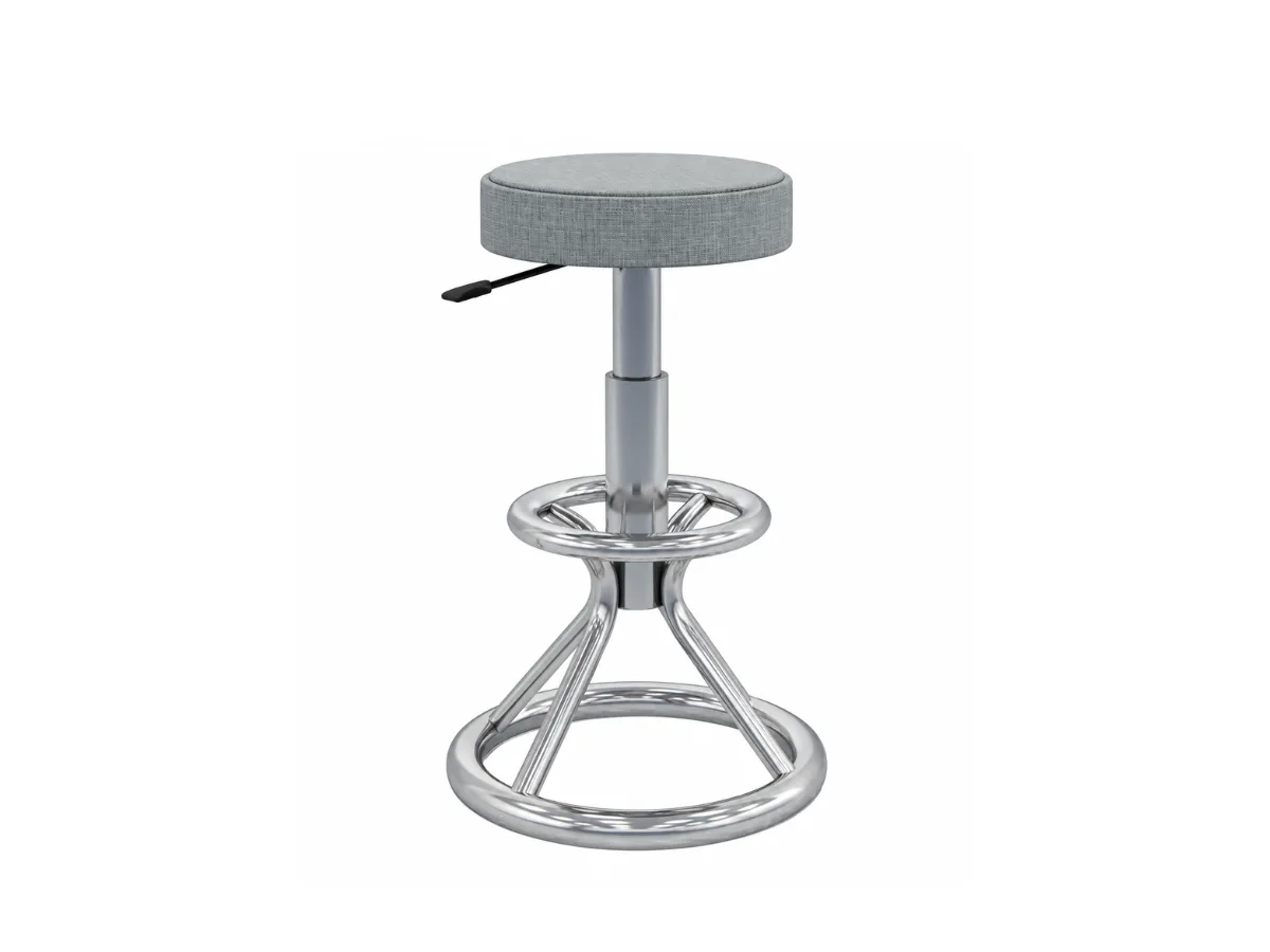 Ghế inox phòng thí nghiệm chân tròn
