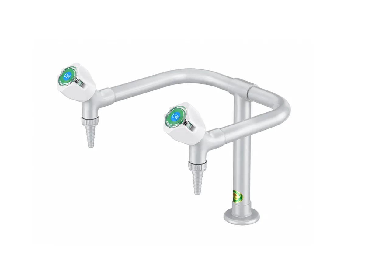 Vòi rửa thí nghiệm 2 nhánh F2202-W