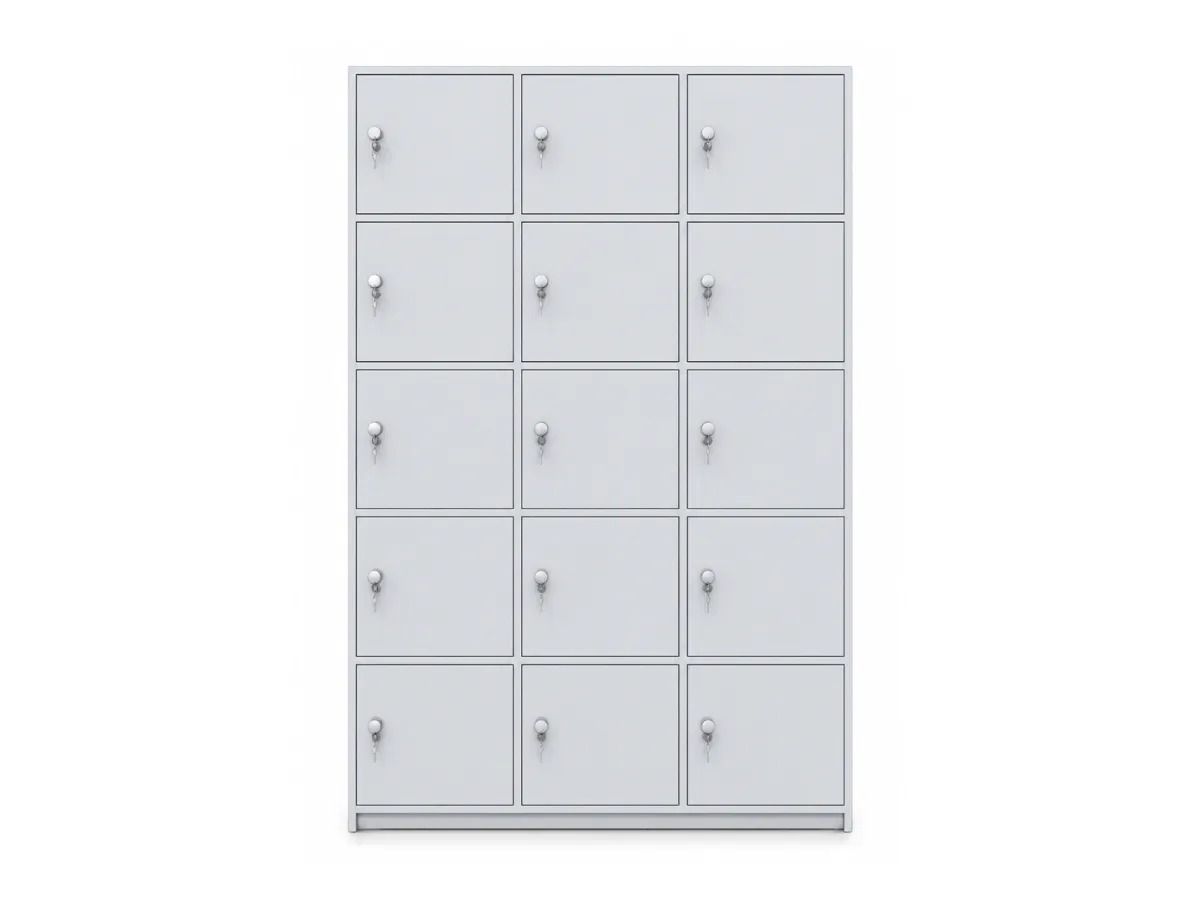 Tủ Locker phòng thí nghiệm 15 ngăn MFC phủ Melamine