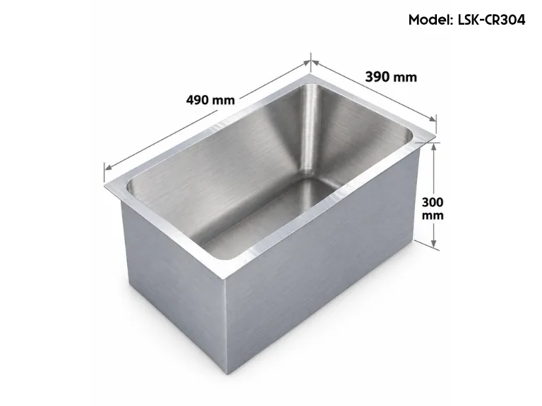 Thông số kích thước chậu rửa thí nghiệm inox